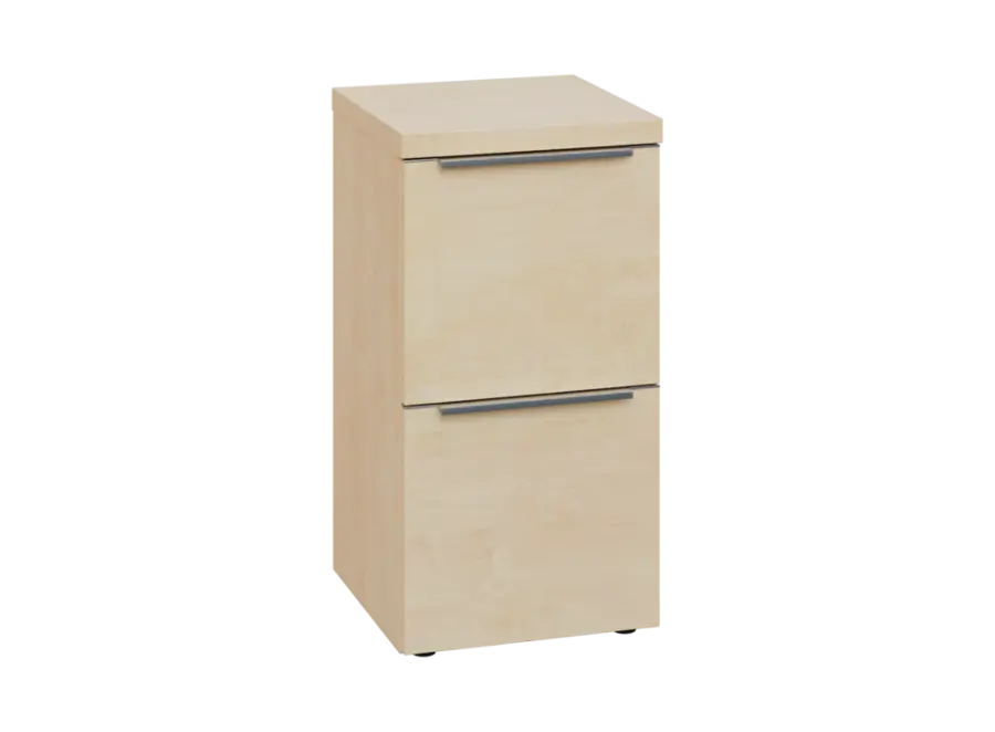 SIN 2 - 42Z kancelářská skříň, 2-zásuvková, 770x400x400, bříza světlá